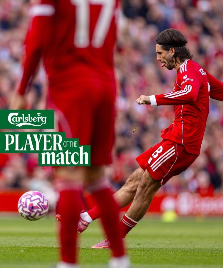 开云官网登录-连场当选，索博当选与阿森纳一役利物浦队内最佳球员